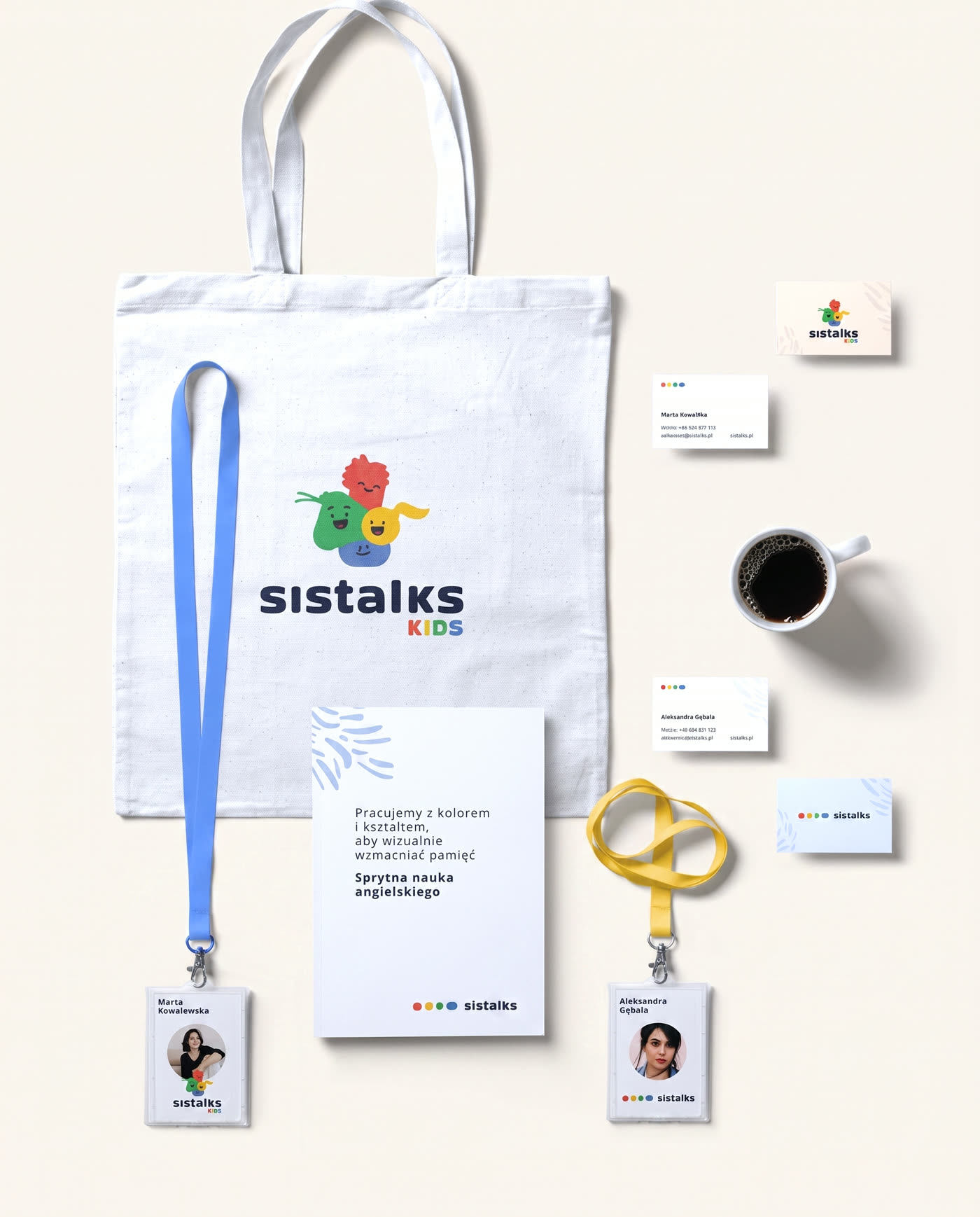 Identyfikacja sistalks - torba, smycze, identyfikatory i druki